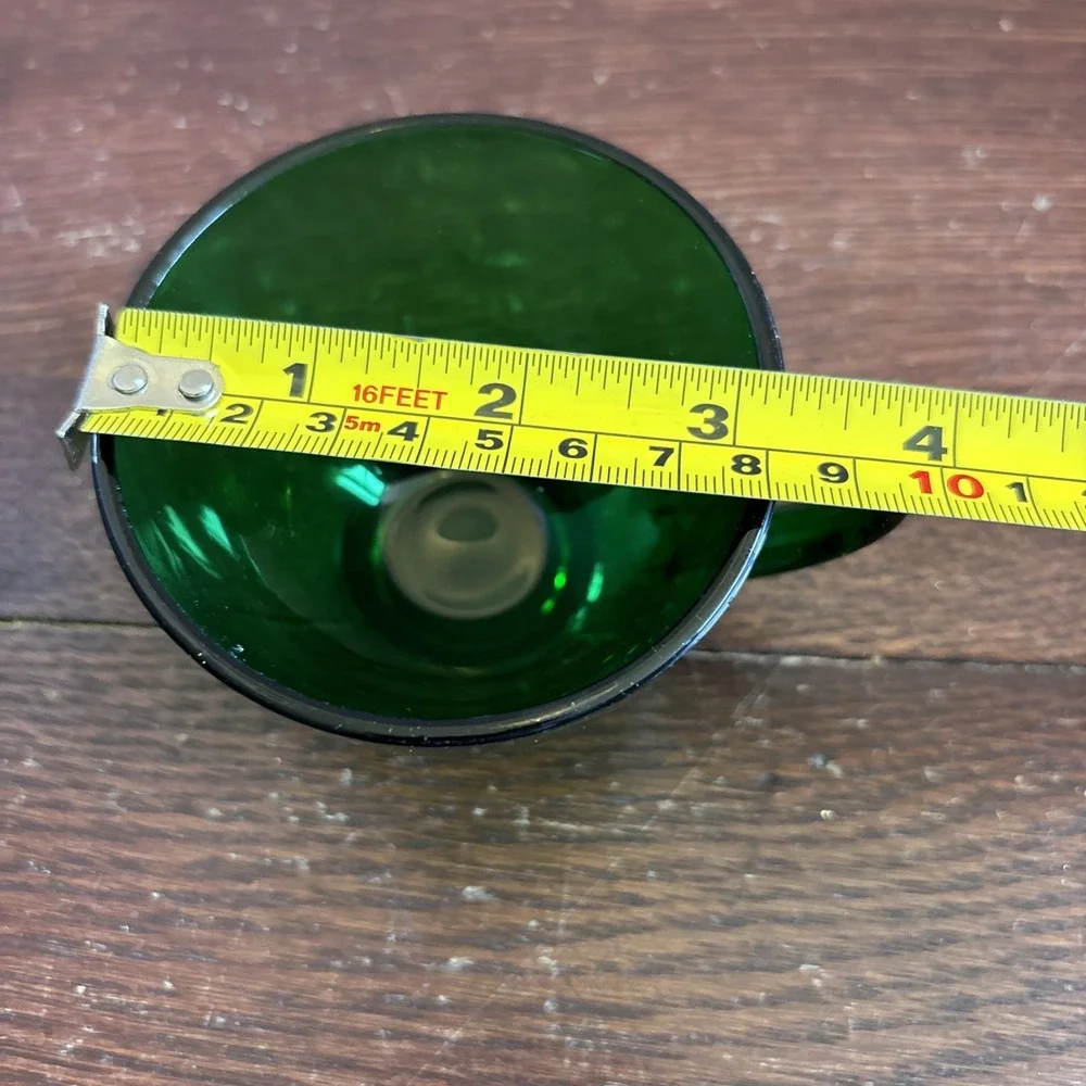 Vintage Anchor‎ Hocking Forest Green Glass Punch Cup 3 1/4